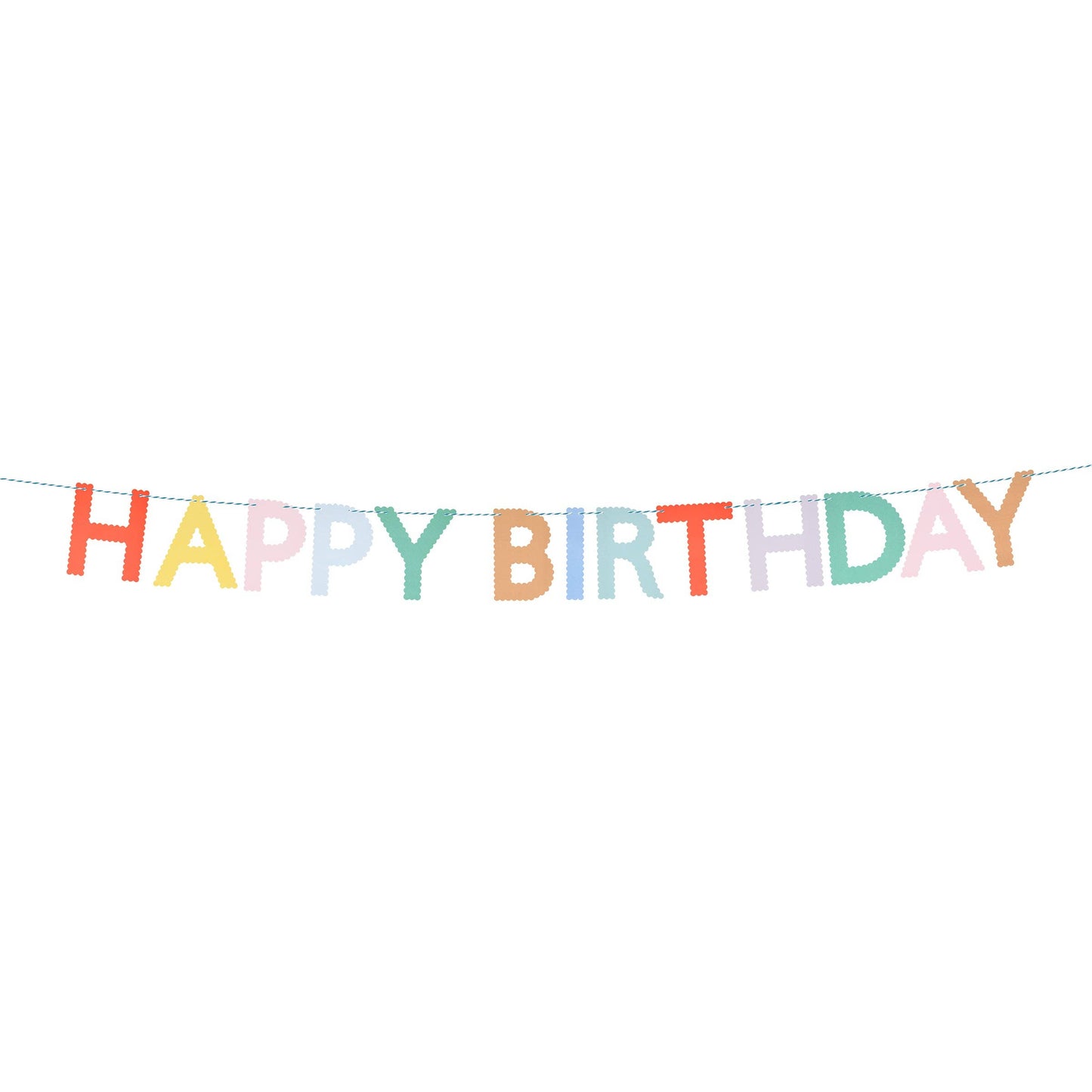 Scallop Happy Birthday Garland