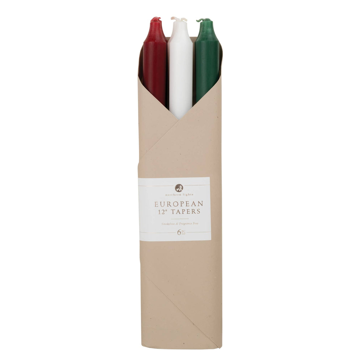 12" Taper Combo Candle Gift Set: Country Christmas