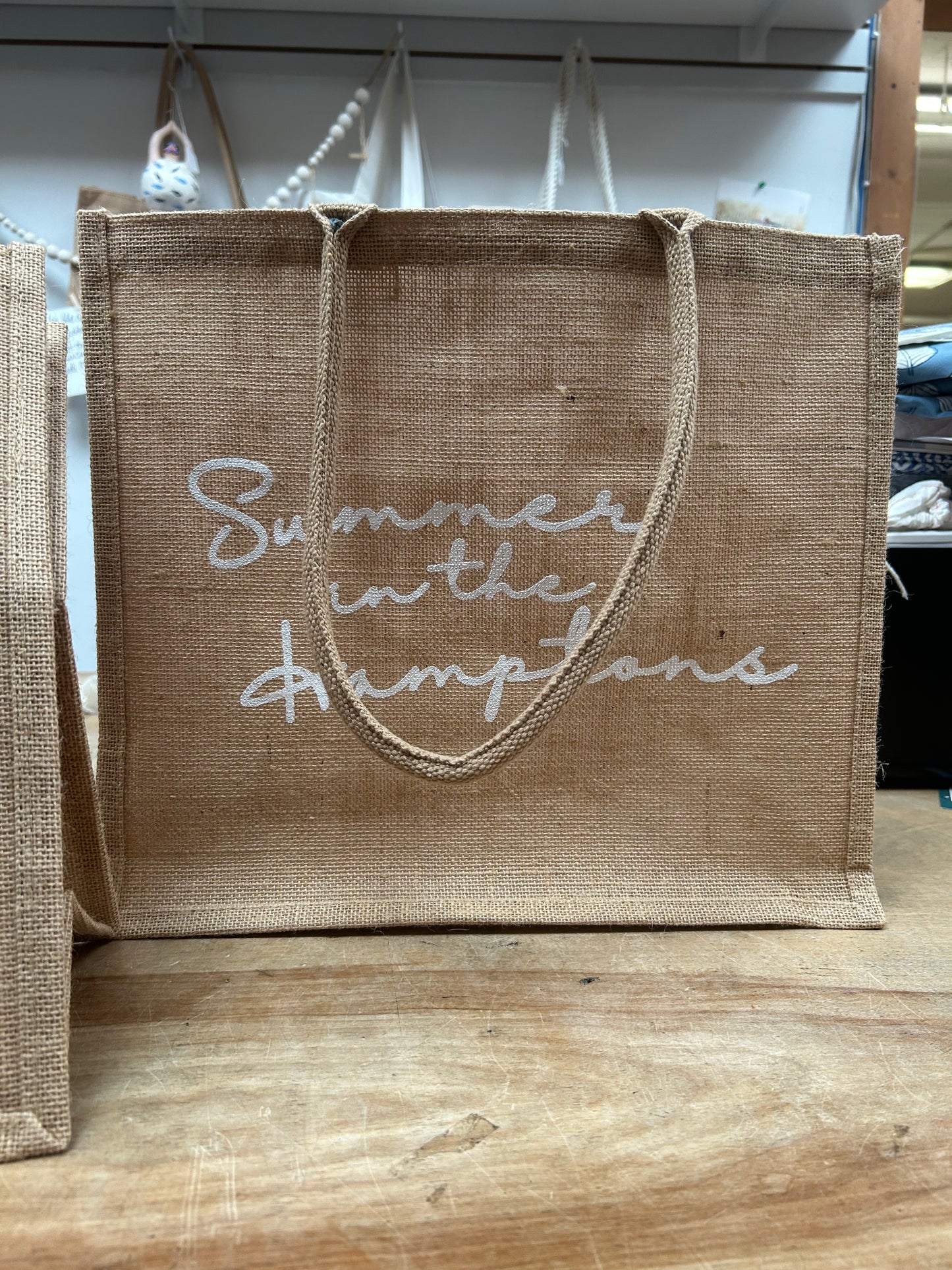 Summer in the Hamptons jute bag