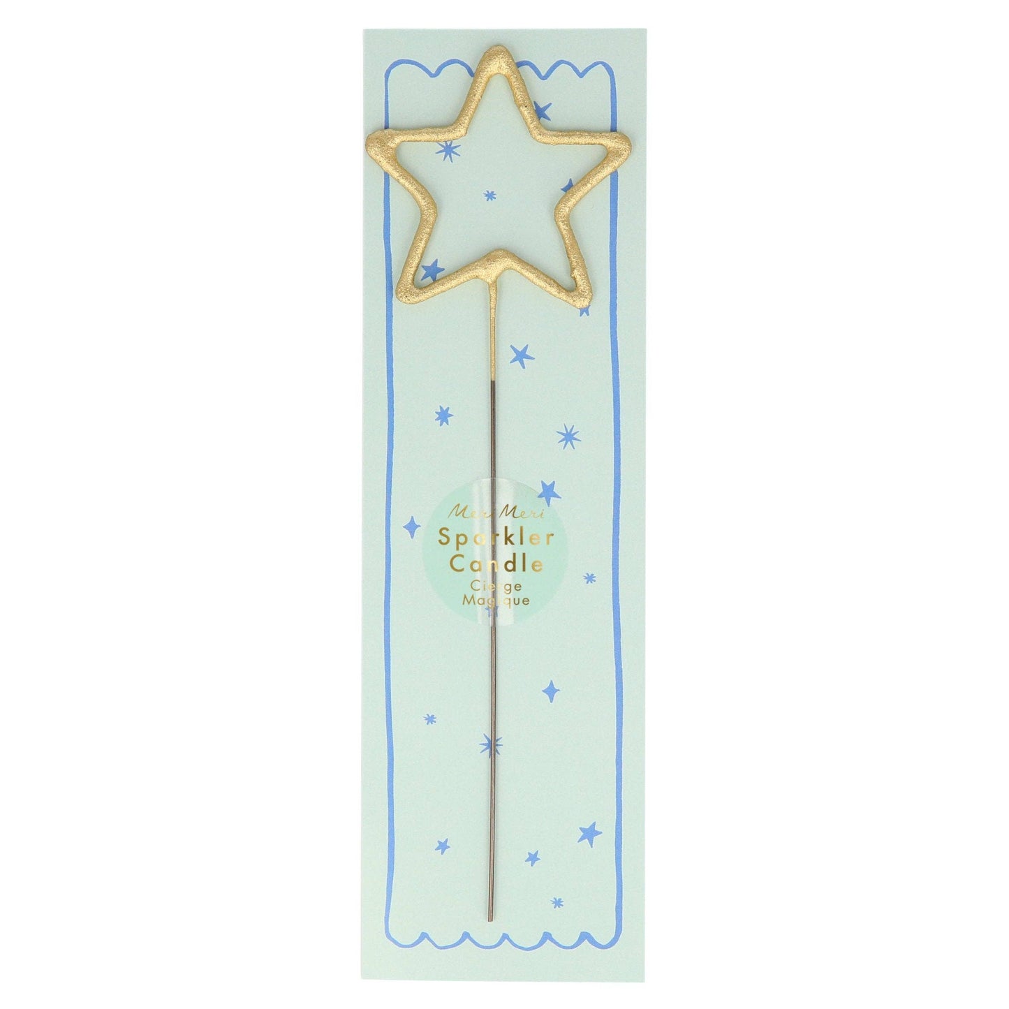 Gold Sparkler Star Candle