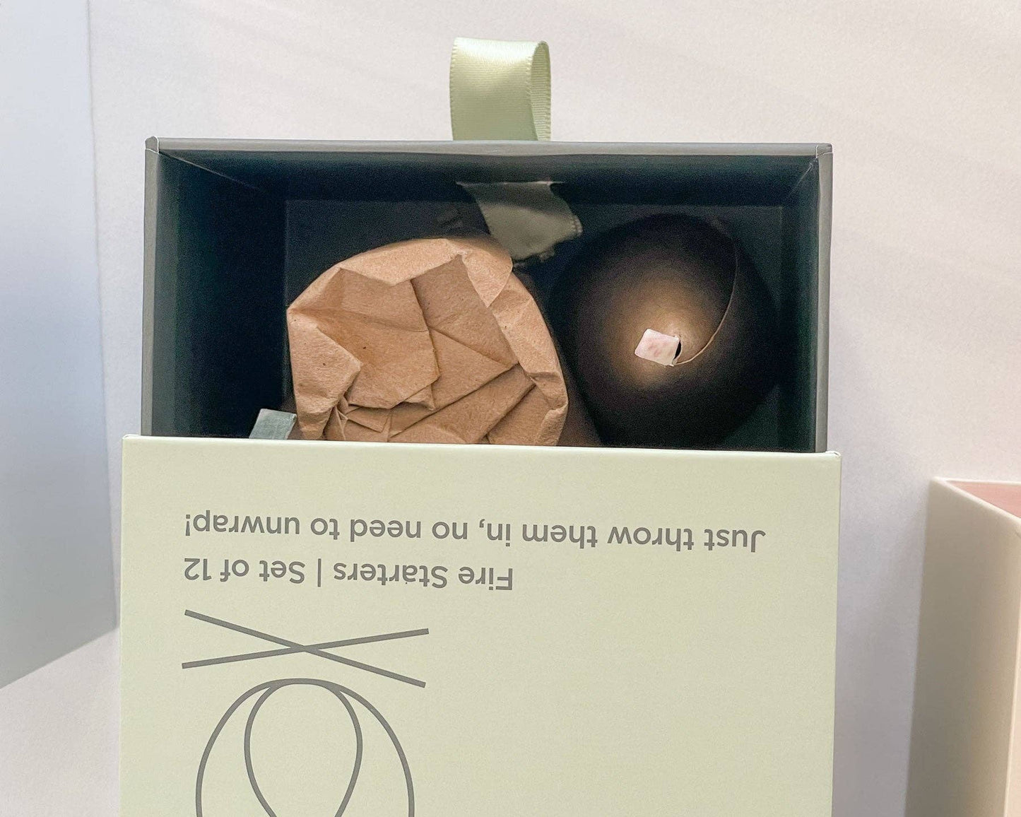 Z Wraps 12ct Fire Starter Gift Box: Terracotta