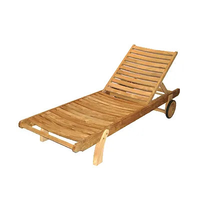 Teak Sunlounger