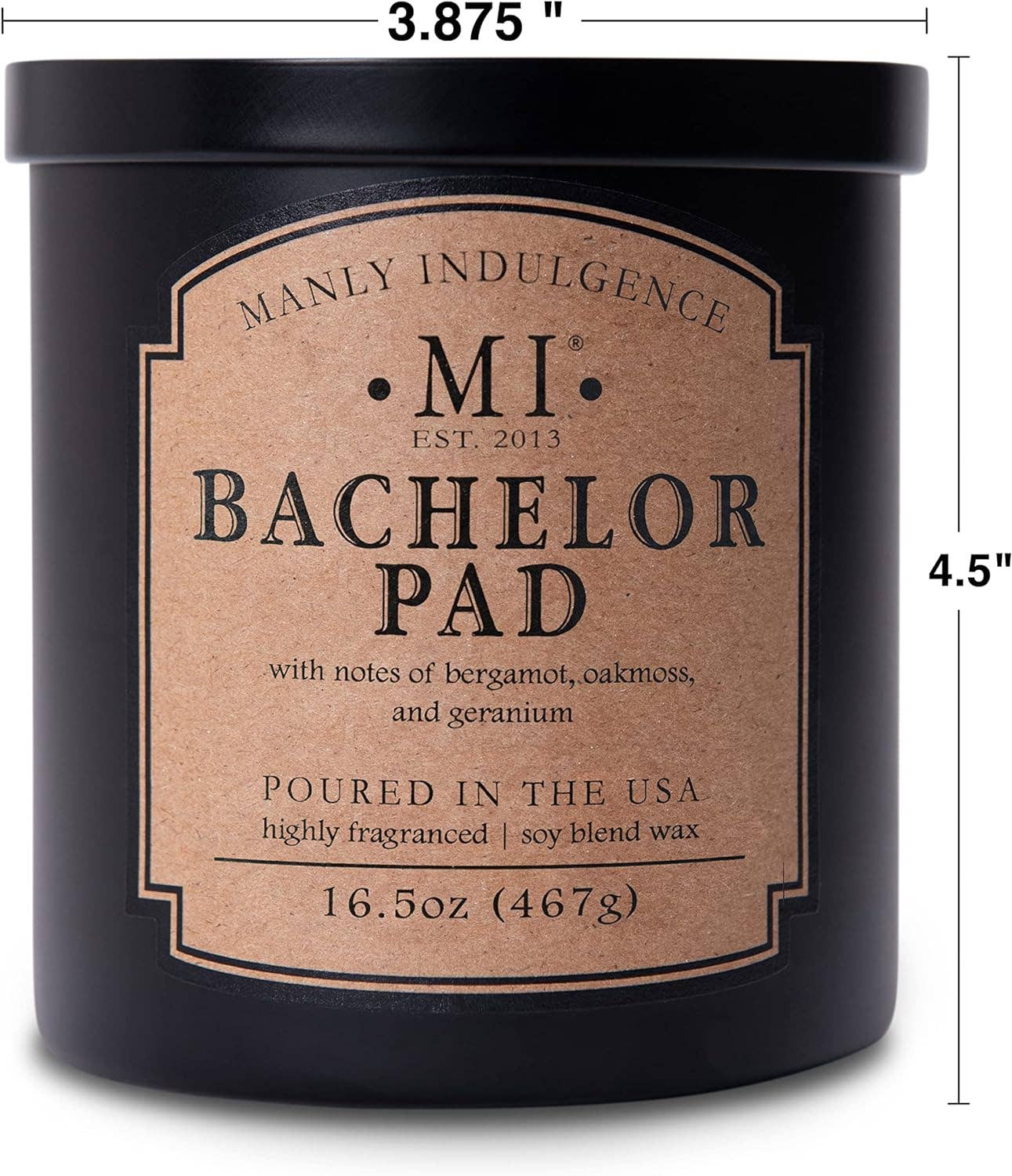 Manly Indulgence Classic+ Bachelor Pad, 2 Wick, 16.5 oz