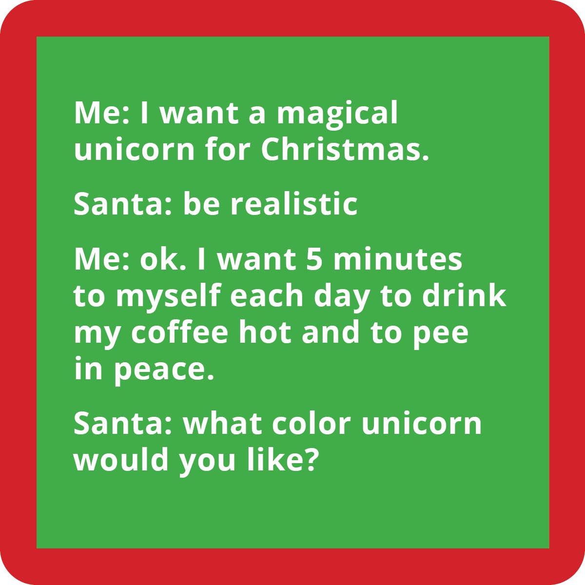 Funny Holiday Coasters