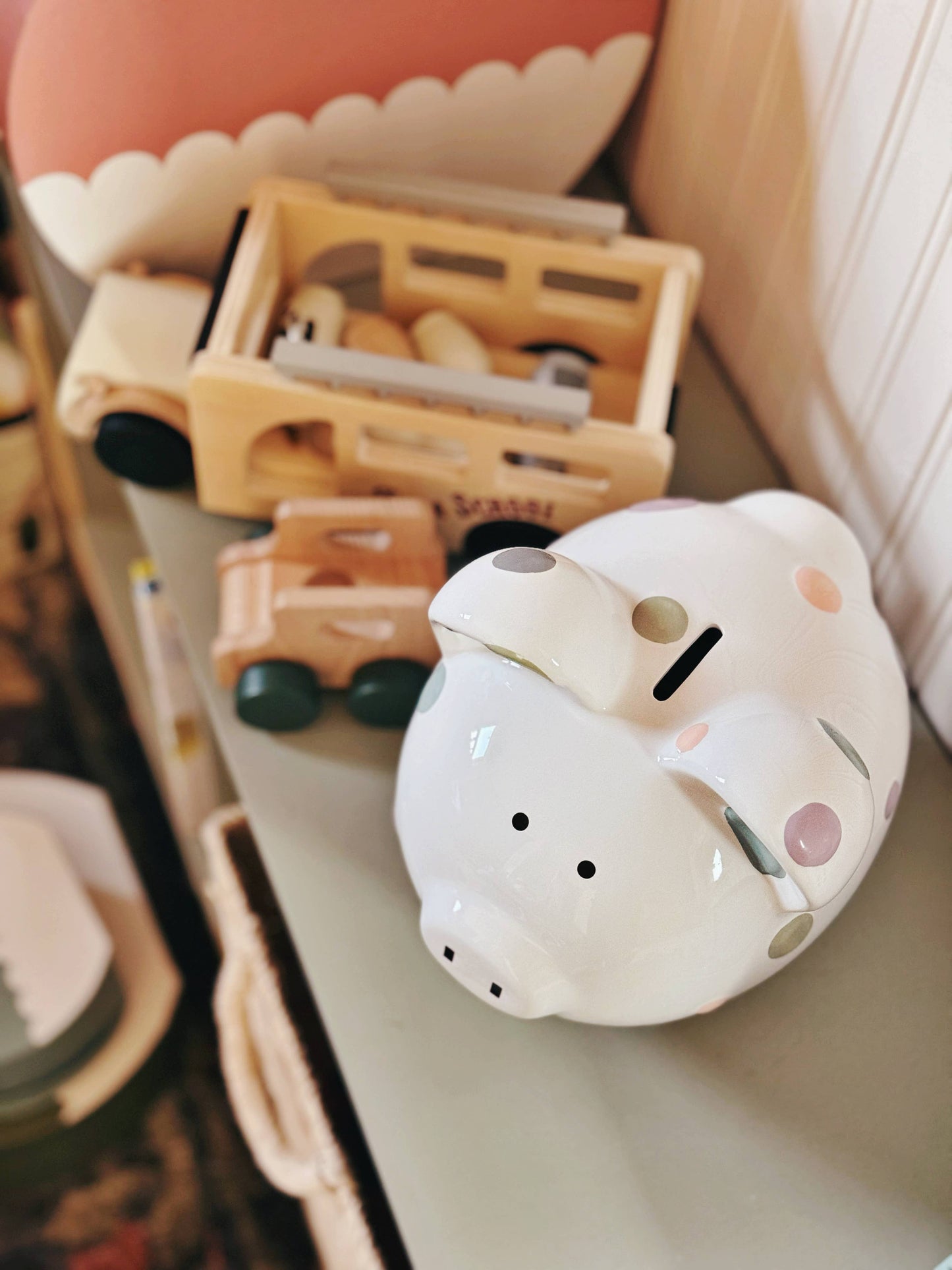 Pastel Multi Dot Bank