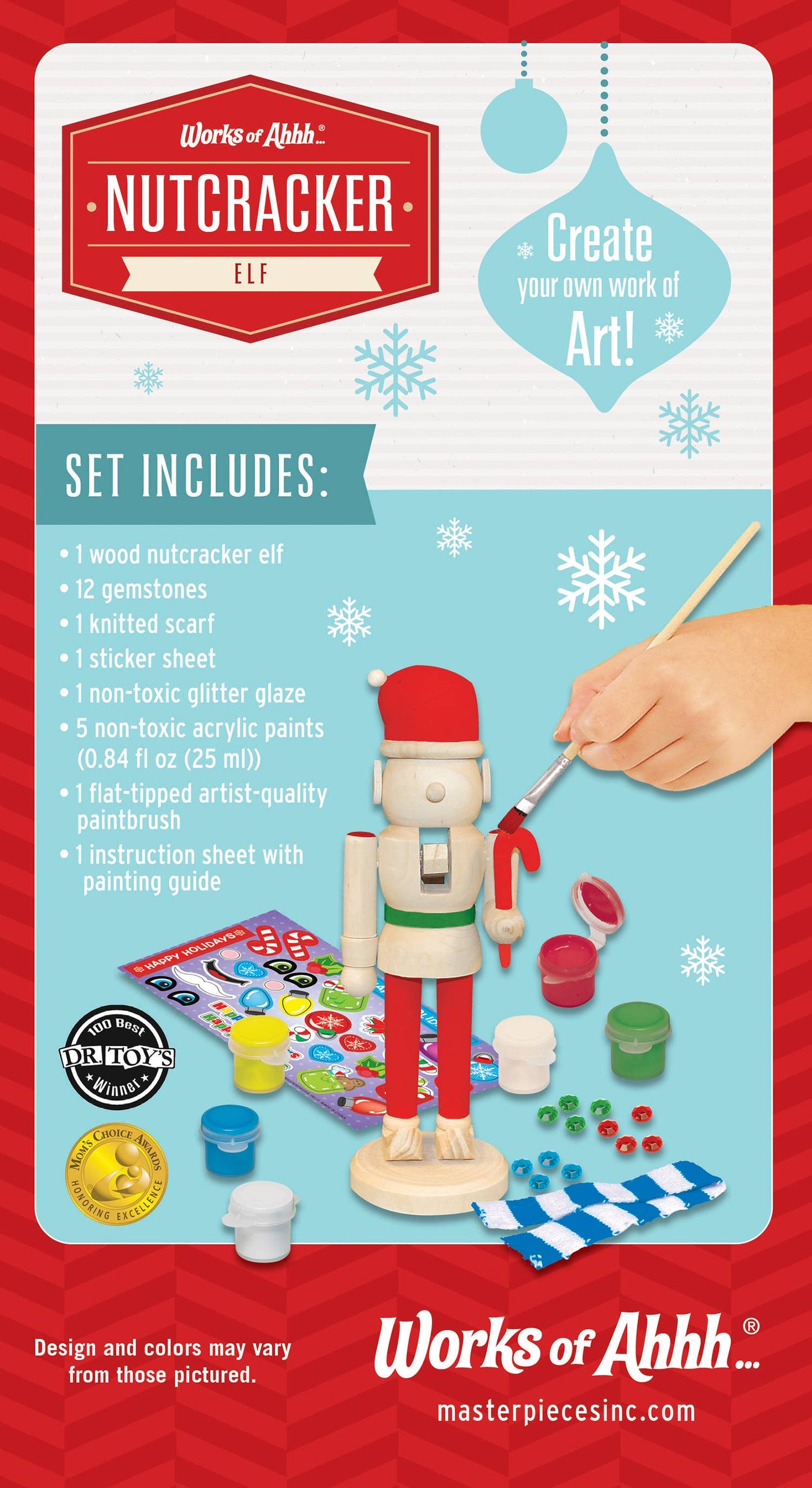 Nutcracker Elf Wood Paint Set