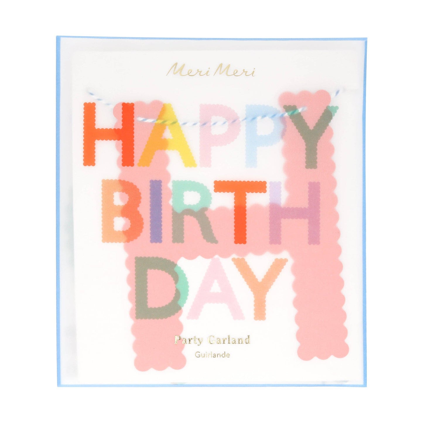 Scallop Happy Birthday Garland