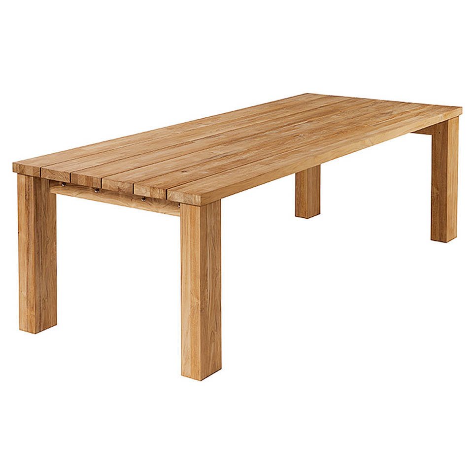 Titan 94.5" Rect "Rustic" Teak Dining Table