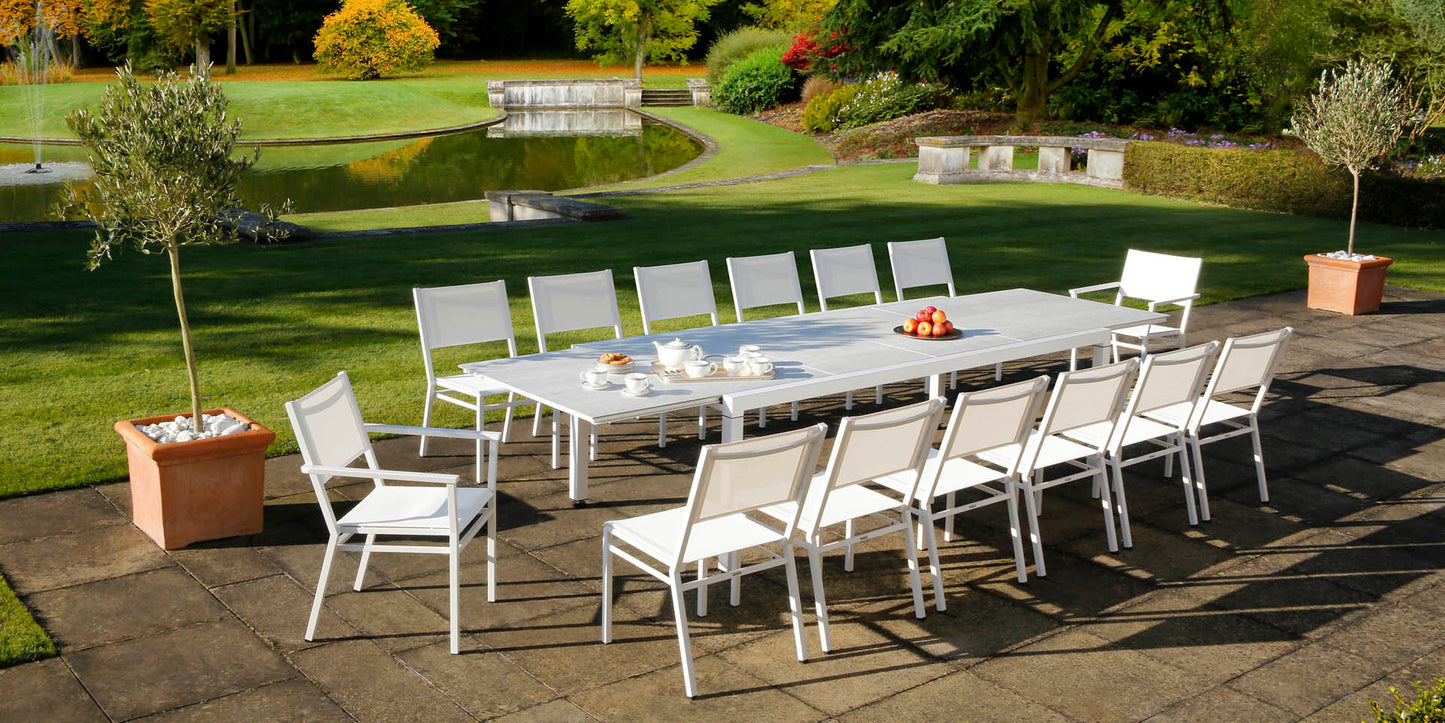 Equinox Extendable Ceramic Top Dining Table 95"-142"