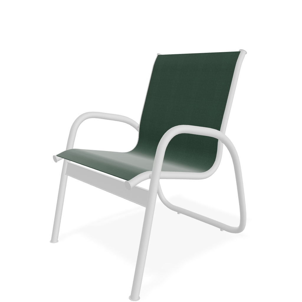 Gardenella Sling Stacking Arm Chair
