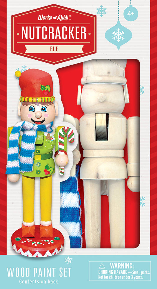 Nutcracker Elf Wood Paint Set