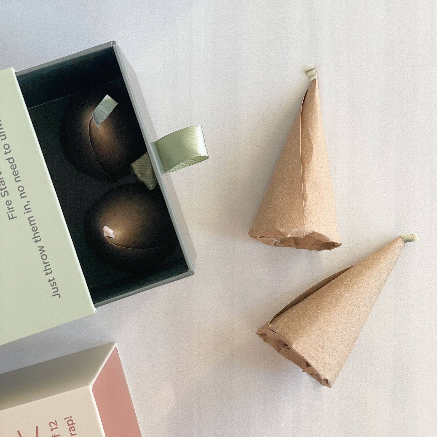 Z Wraps 12ct Fire Starter Gift Box: Terracotta