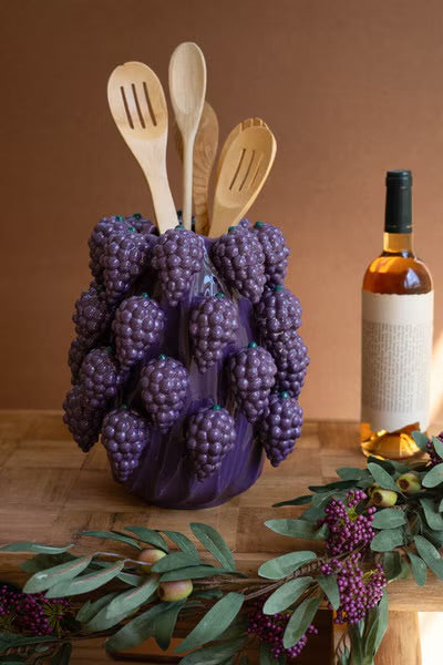 Ceramic Grape Vase