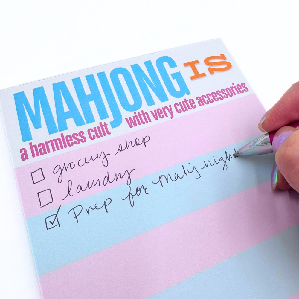 MAHJONG NOTEPAD  |  5x7 inches  |  100 Pages: My favorite way to multitask