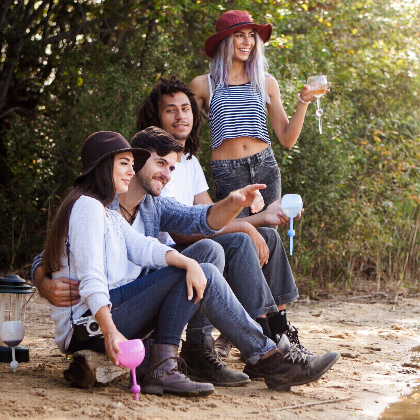 Indigo Skies Original Beach Glass