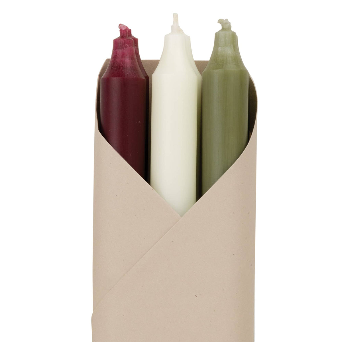 12" Taper Combo Candle Gift Set: Mistletoe