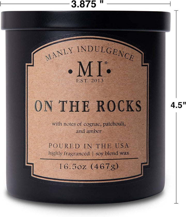 Manly Indulgence Classic+ On the Rocks, 2 Wick, 16.5 oz
