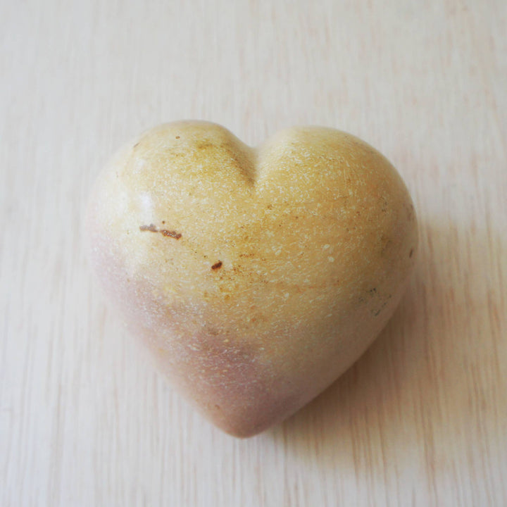 Large Heart Paperweight, Natural Stone