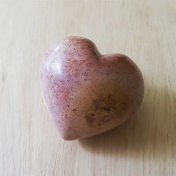 Large Heart Paperweight, Natural Stone
