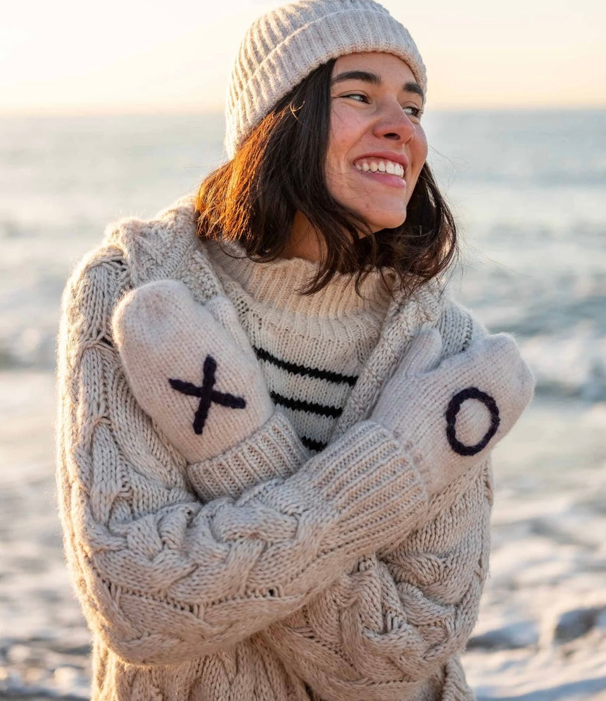 XO Knit Flip Top Mittens Hildreth s
