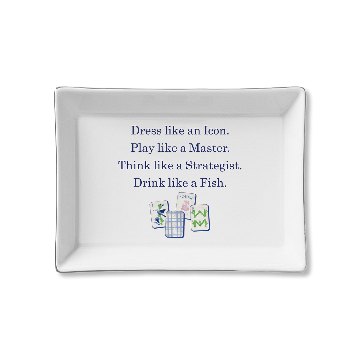 Ceramic Tray- Dress Like  Mahjong