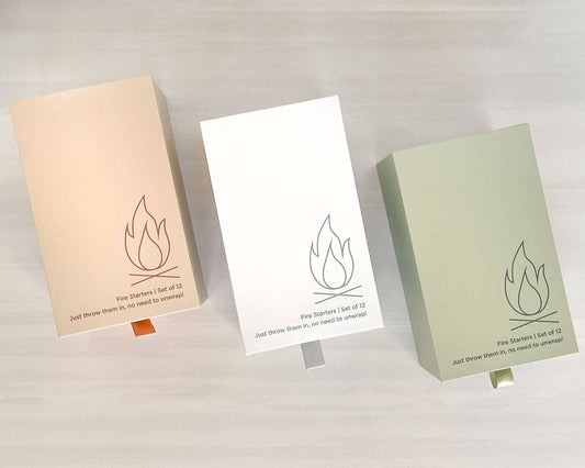 Z Wraps 12ct Fire Starter Gift Box: Terracotta