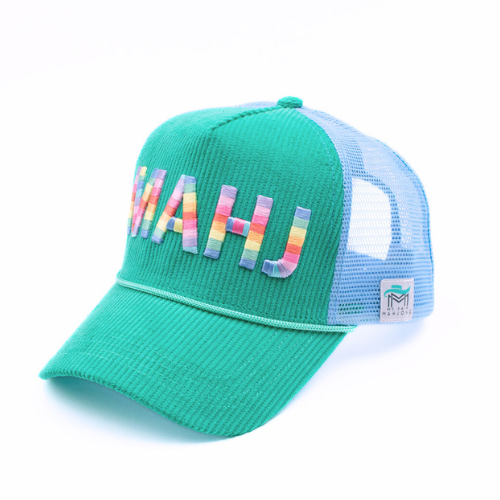 MAHJONG HAT | Corduroy Trucker | MAHJ: Pink