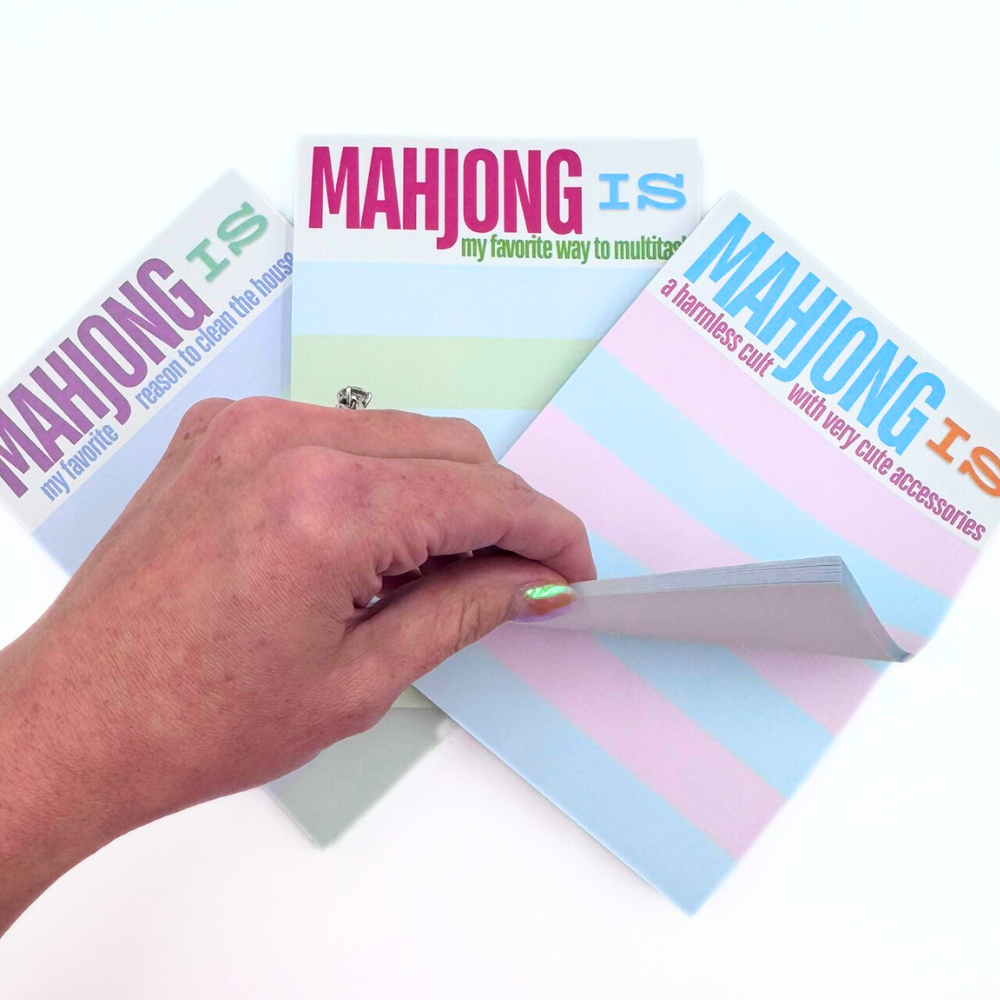 MAHJONG NOTEPAD  |  5x7 inches  |  100 Pages: My favorite way to multitask