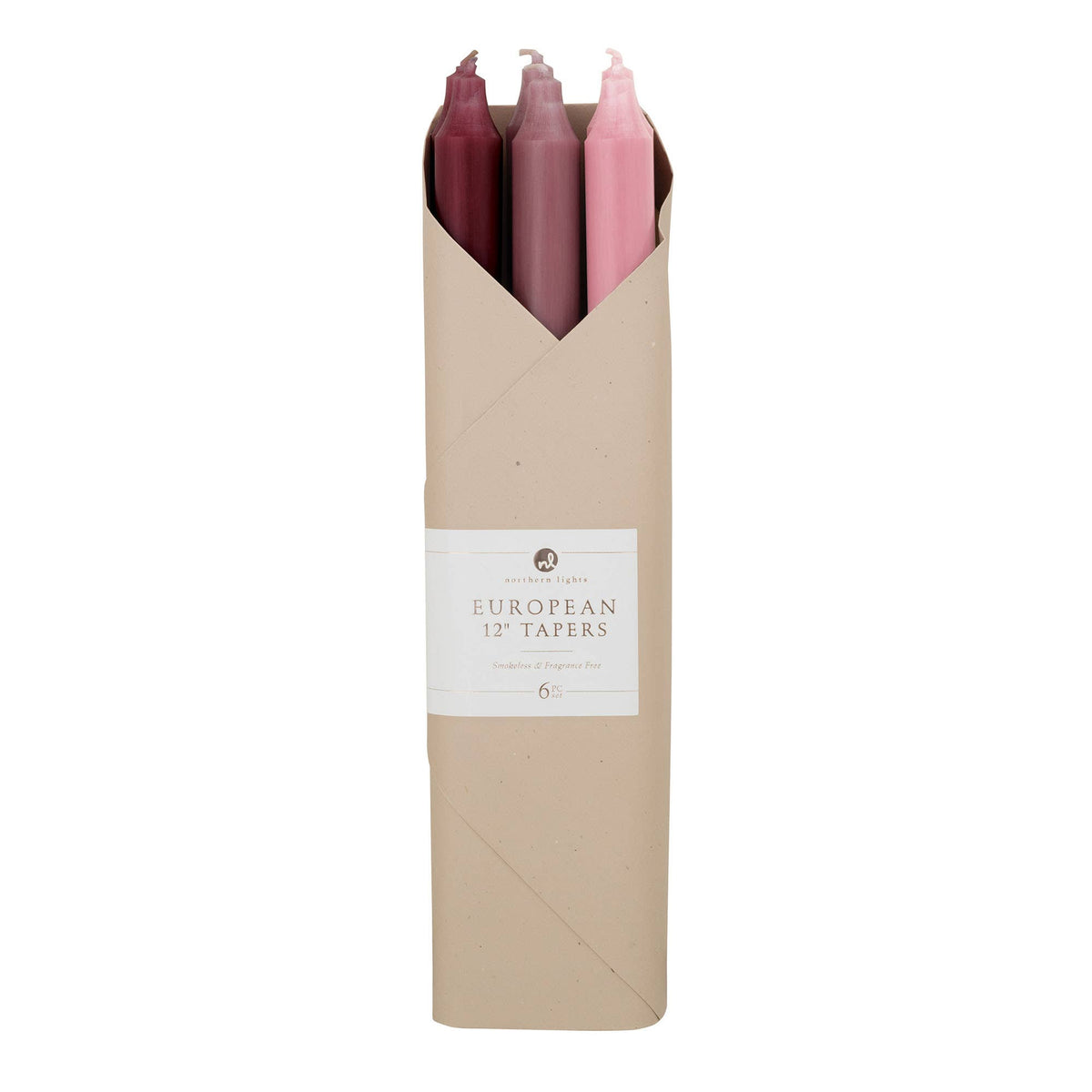 12" Taper Combo Candle Gift Set: Mistletoe