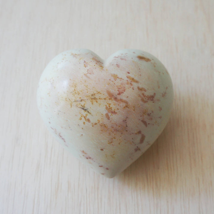 Large Heart Paperweight, Natural Stone