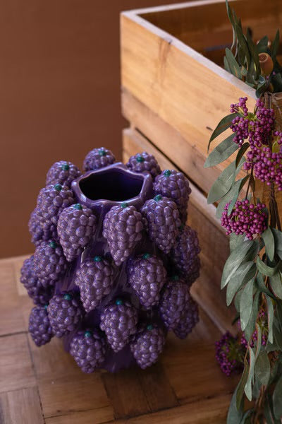 Ceramic Grape Vase