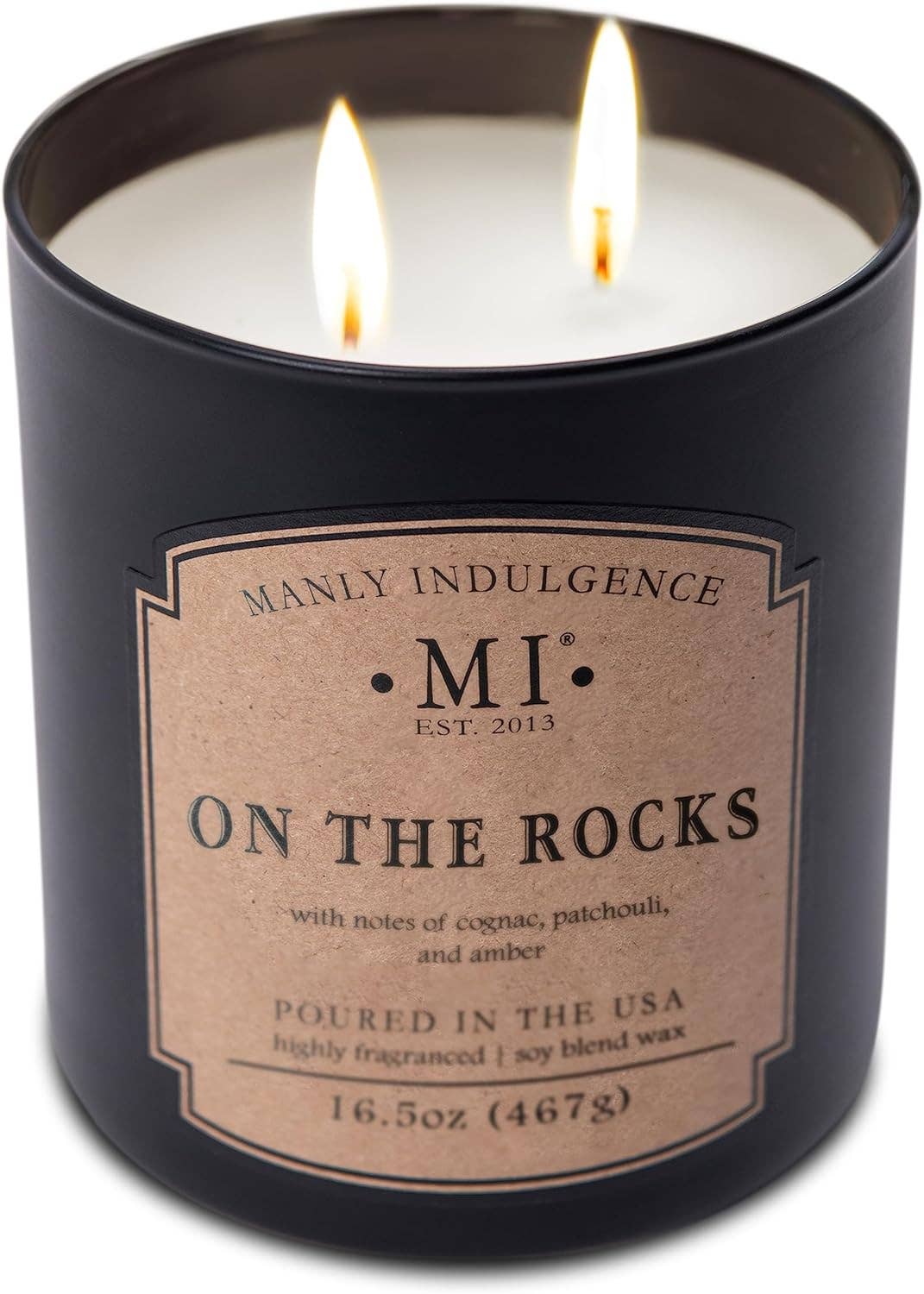 Manly Indulgence Classic+ On the Rocks, 2 Wick, 16.5 oz