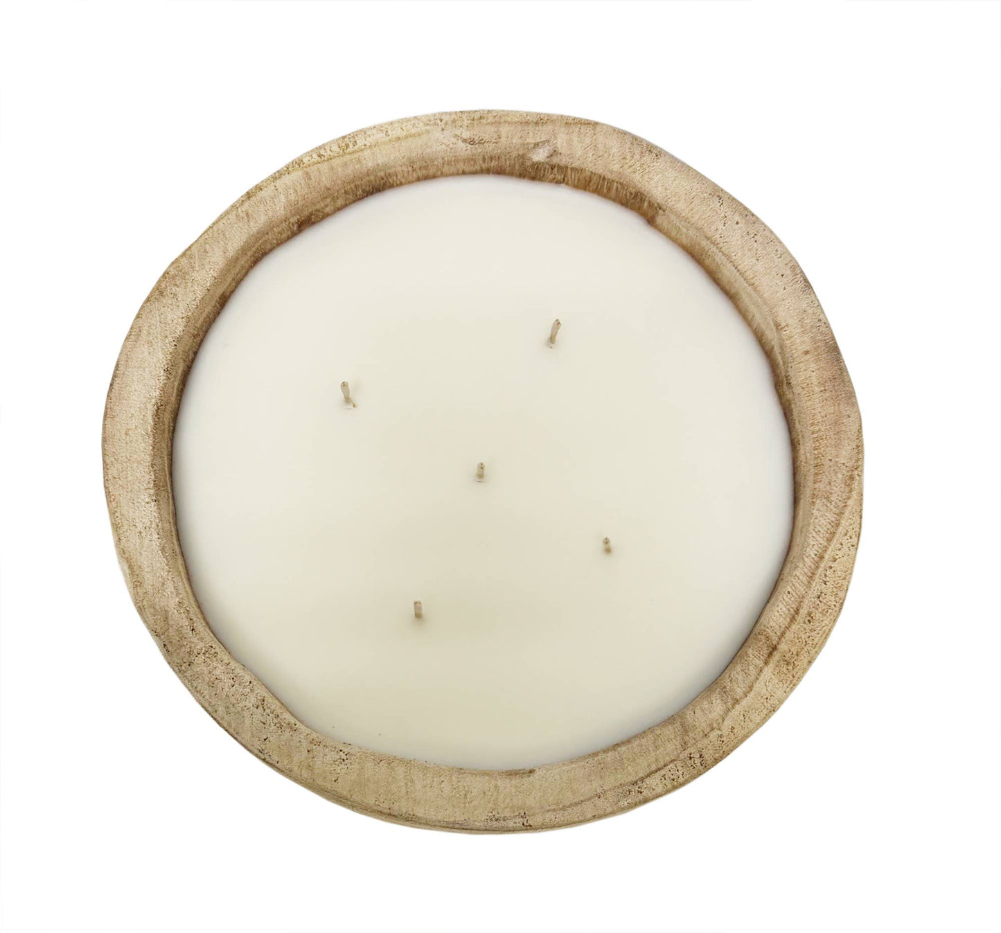 9.5" Paulownia Circular Wood Candle
