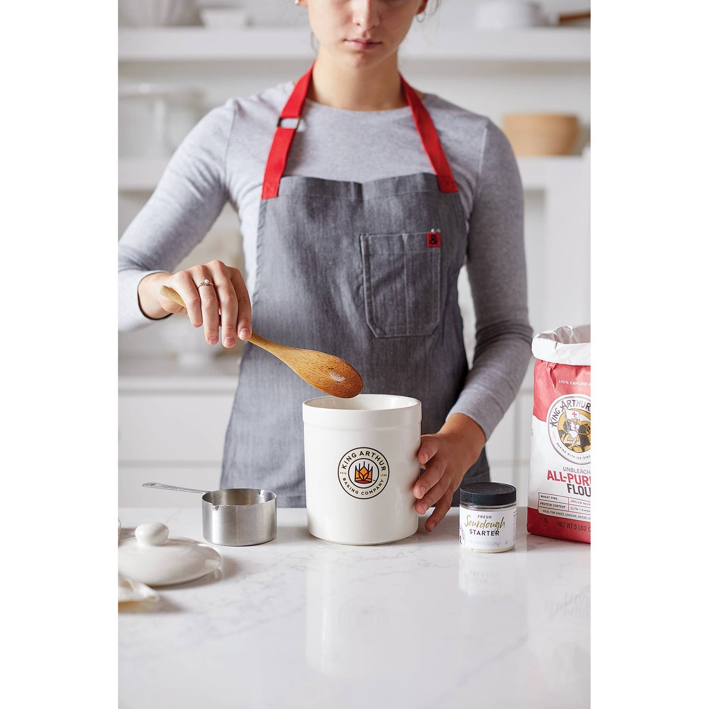 King Arthur Baking Company Classic Sourdough Crock, 1-Quart
