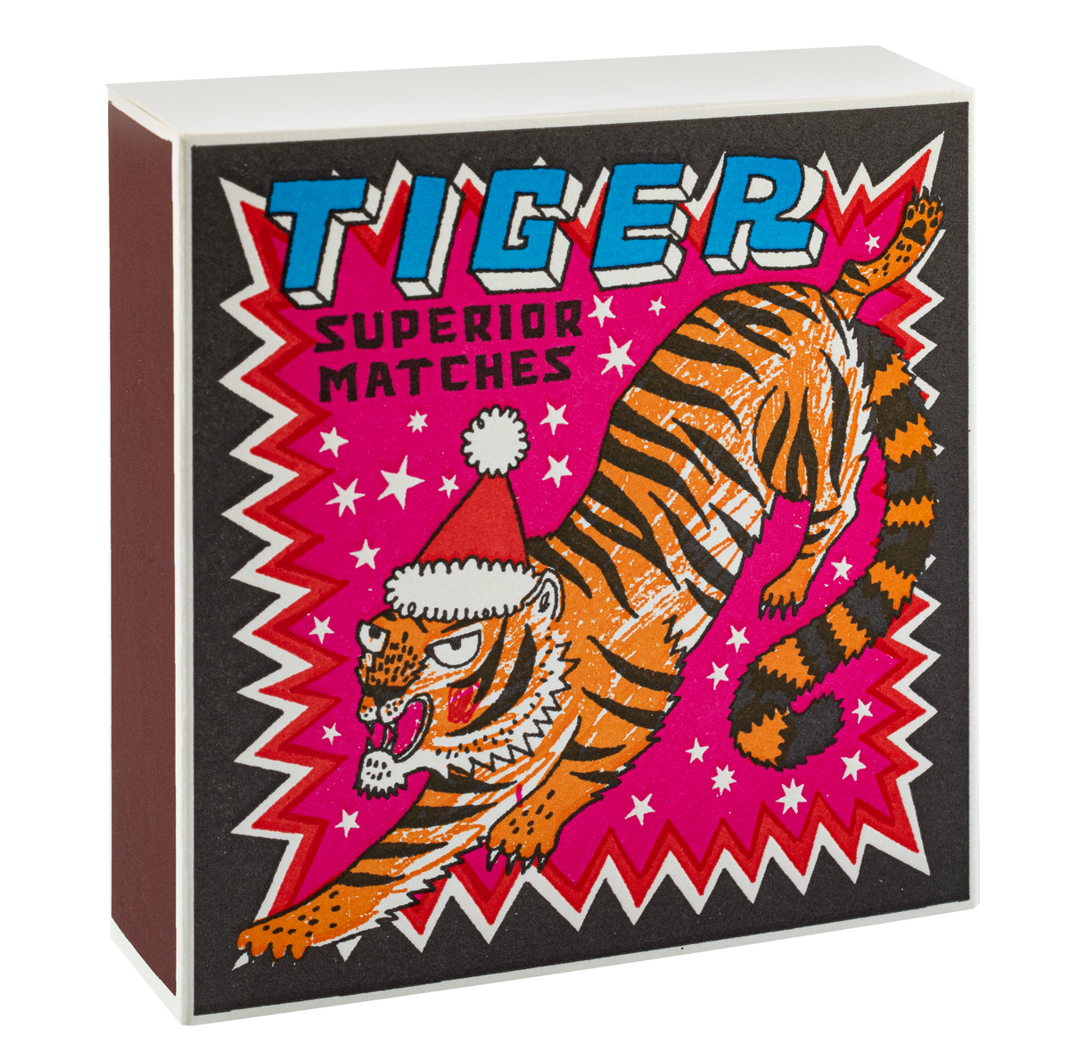 Festive Tiger | Square - Safety Matches 🎄