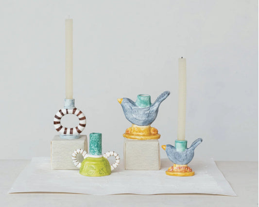 Stoneware Taper Holder