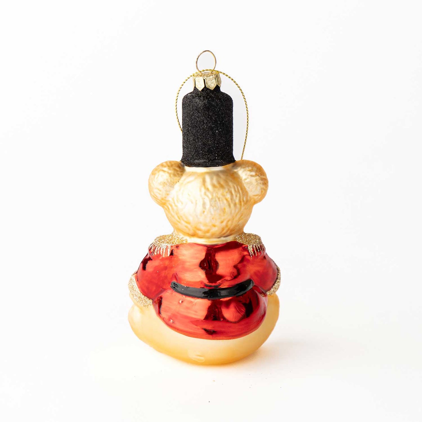 Red Teddy Bear Boxed Glass Ornament