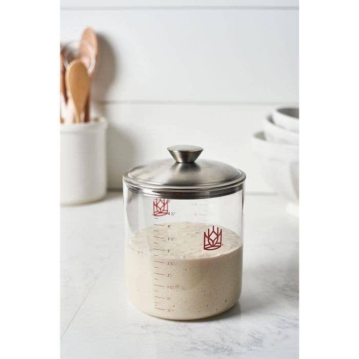 King Arthur Baking Glass Sourdough Crock