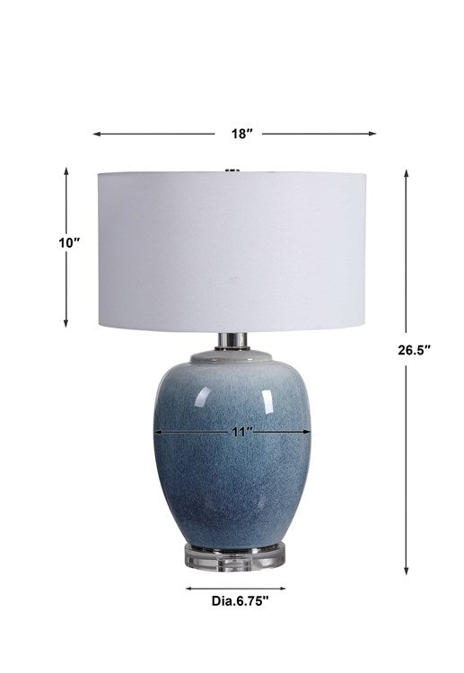 Blue Water Table Lamp