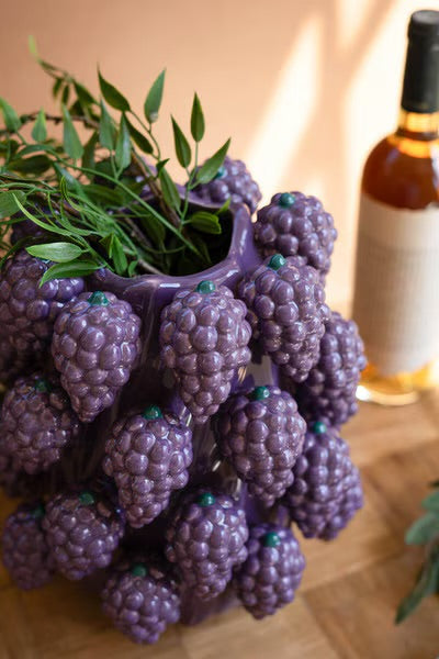 Ceramic Grape Vase