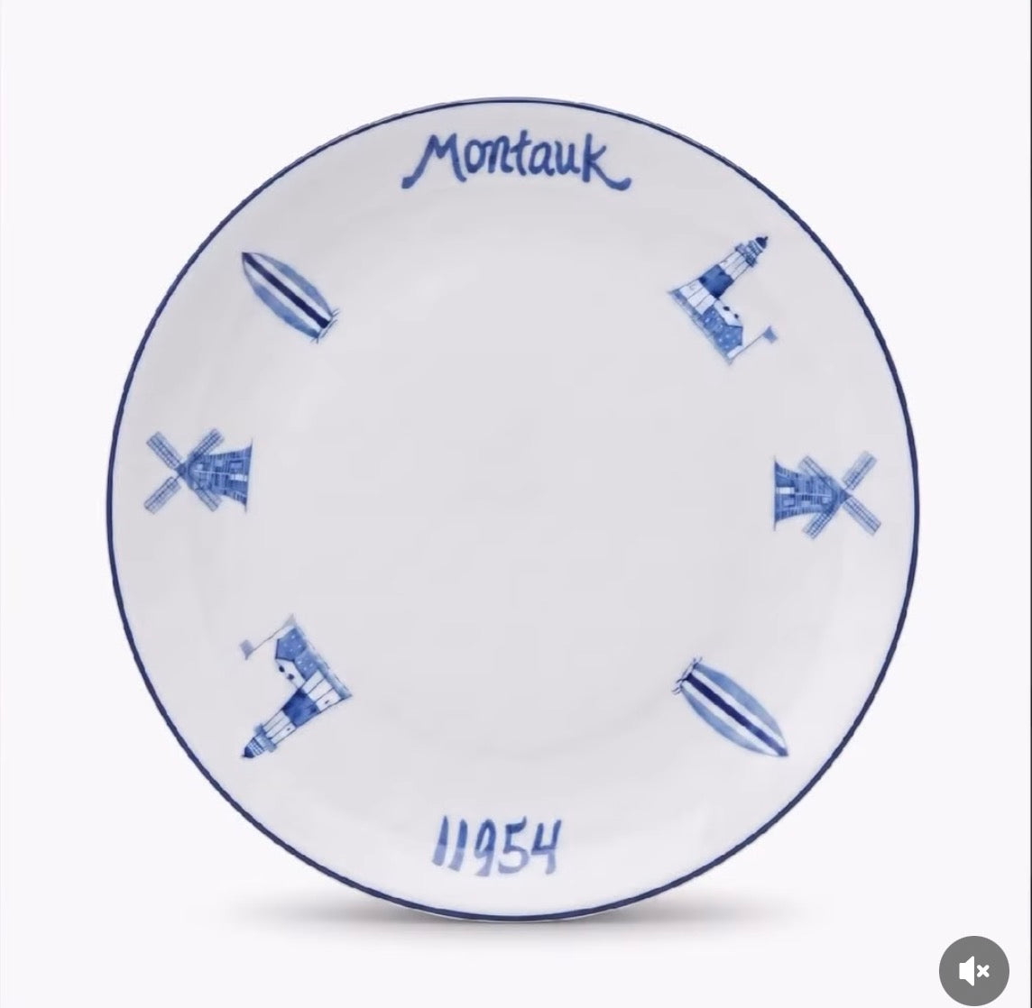 Montauk Porcelain Dinner Plate