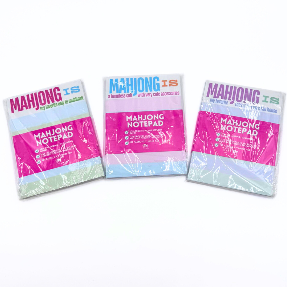MAHJONG NOTEPAD  |  5x7 inches  |  100 Pages: My favorite way to multitask