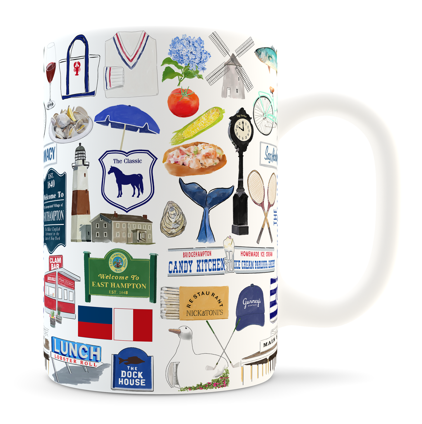 Hamptons, New York Ceramic Mug