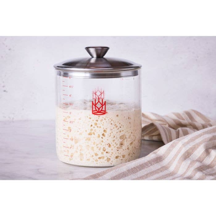King Arthur Baking Glass Sourdough Crock