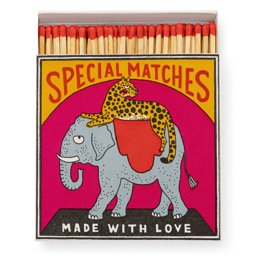 Farmer Elephant | Square - Safety Matches