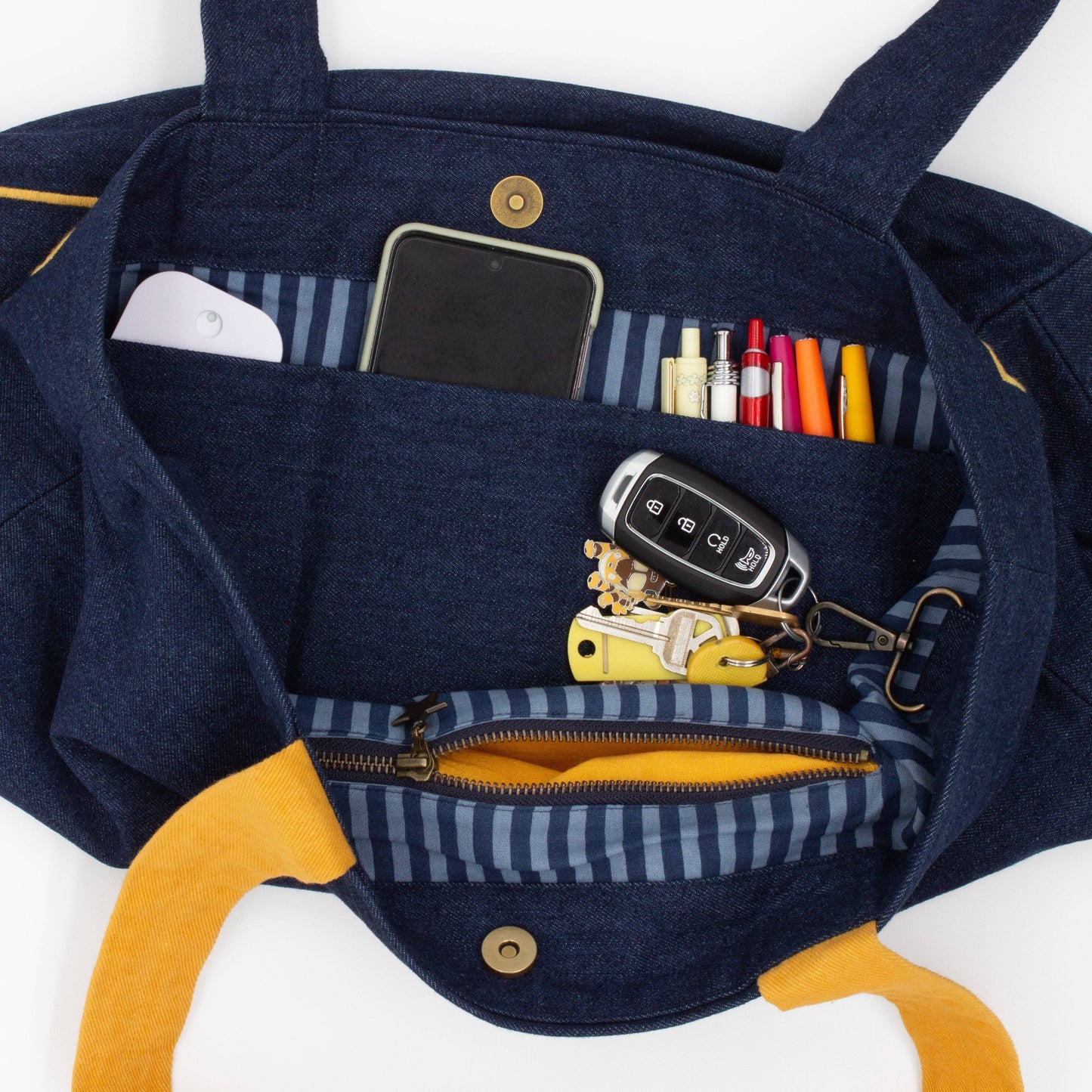 Hamptons Denim Tote Bag