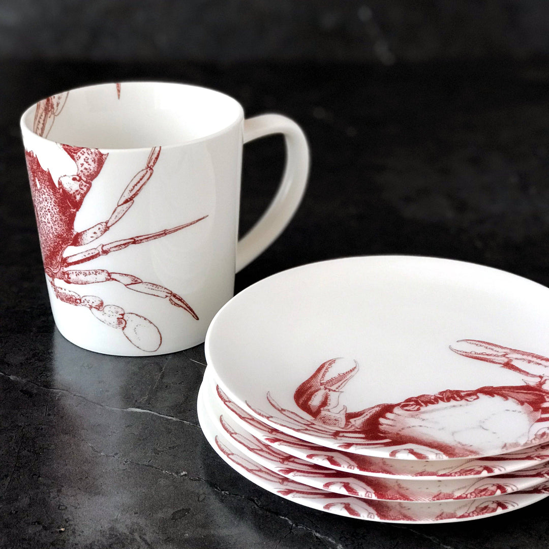 Crab Mug Red