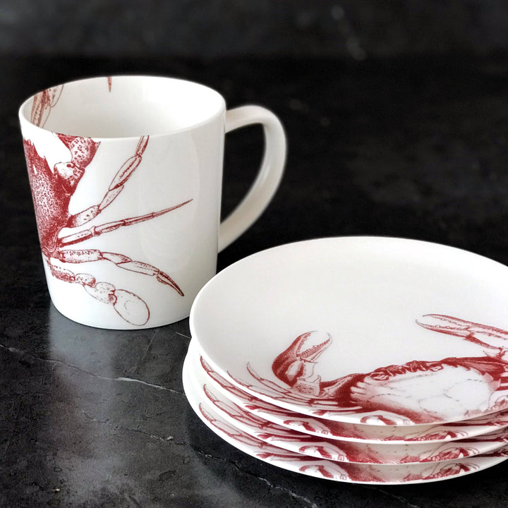 Crab Mug Red