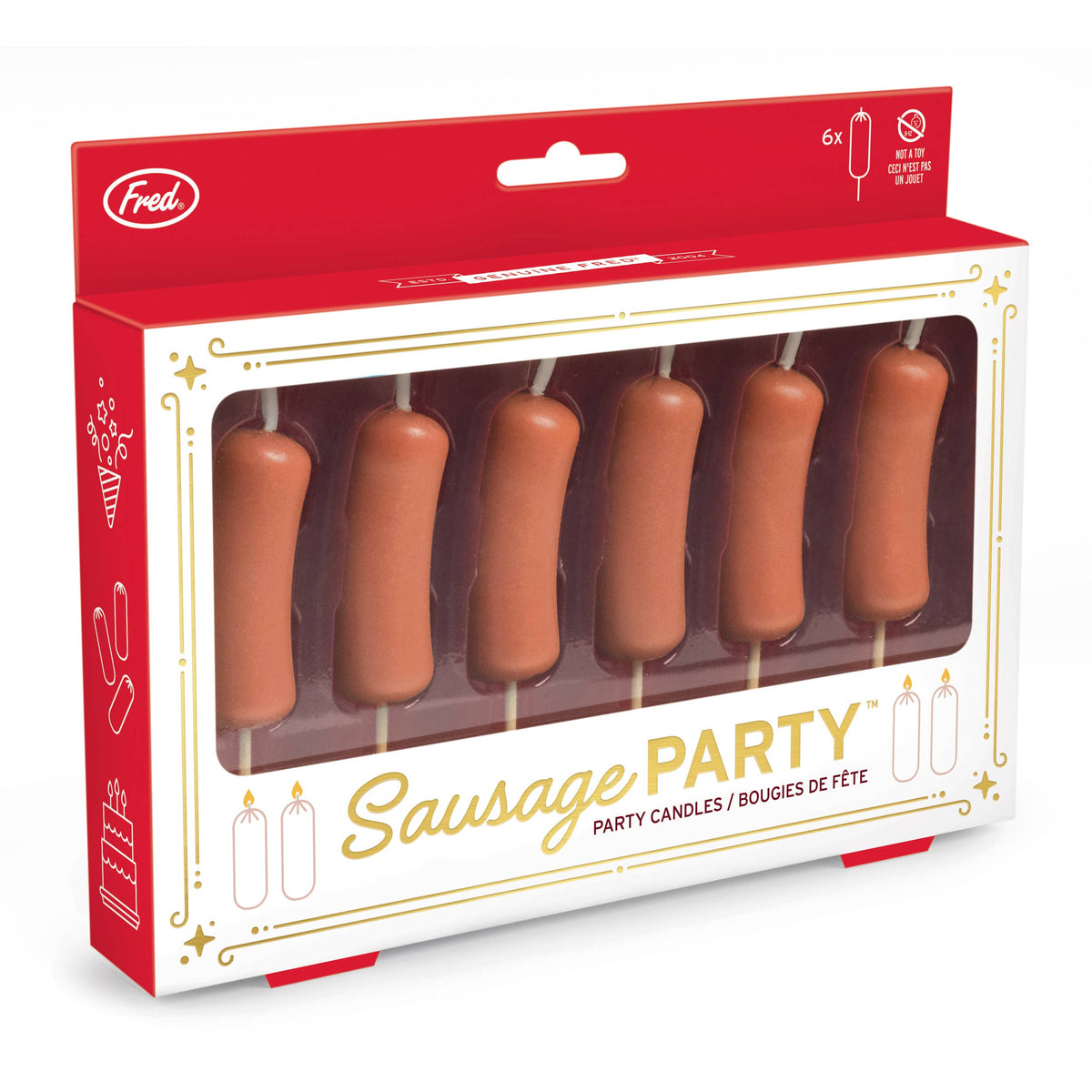SAUSAGE PARTY Candles - Set of 6