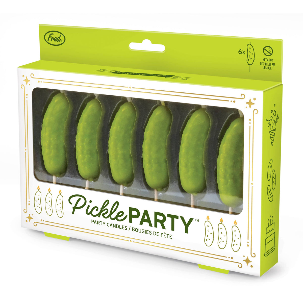 PICKLE PARTY Candles - Set of 6